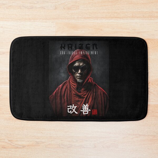 Item preview, Tibetan Cyberpunk Futuristic Monk – Kaizen Continuous Improvement Japanese Kanji designed and sold by MadeByRobots.