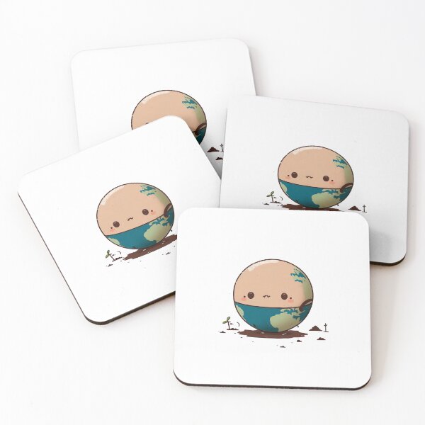 Artikelvorschau, Cute chibi kawaii earth planet entworfen und verkauft von ChibiInstant.