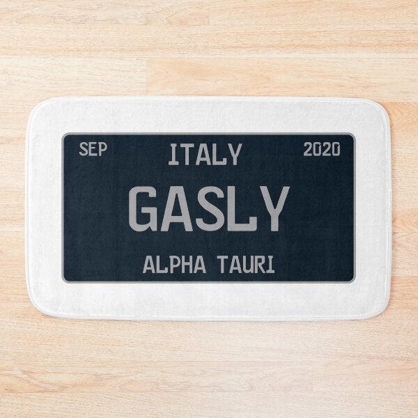 Item preview, Pierre Gasly first win license plate white designed and sold by ff1merch ..
