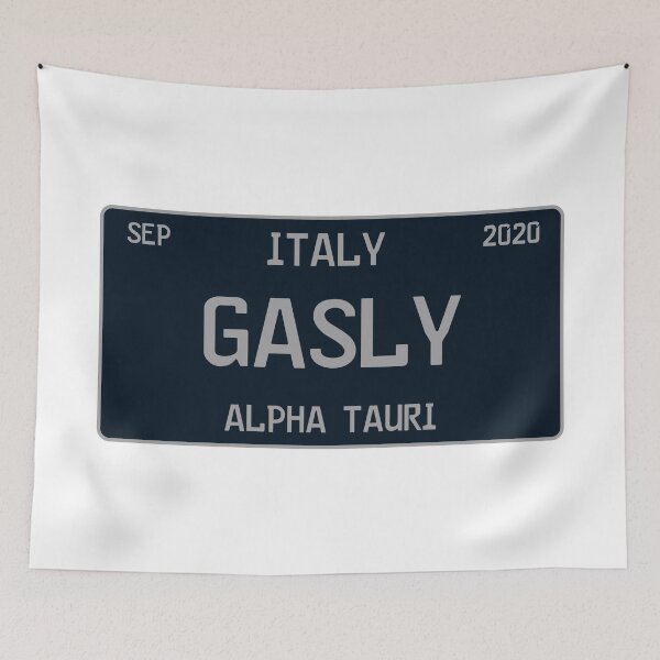Item preview, Pierre Gasly first win license plate white designed and sold by ff1merch ..