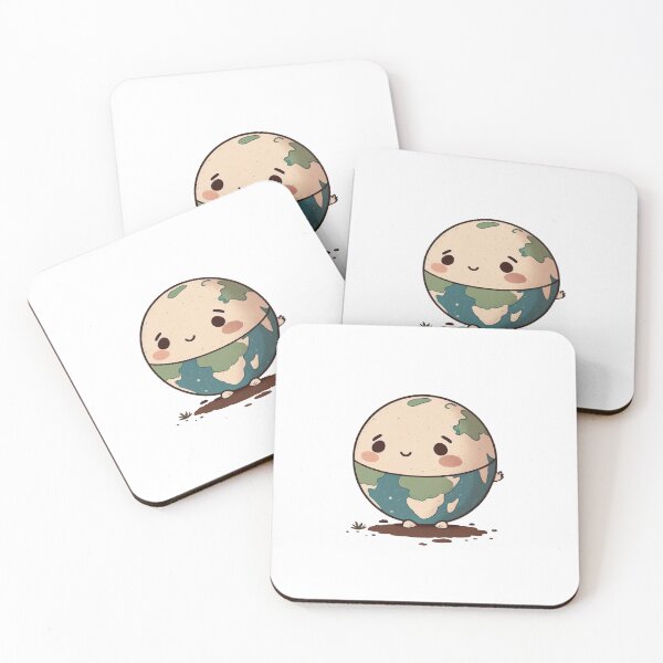 Artikelvorschau, Cute chibi kawaii earth planet entworfen und verkauft von ChibiInstant.