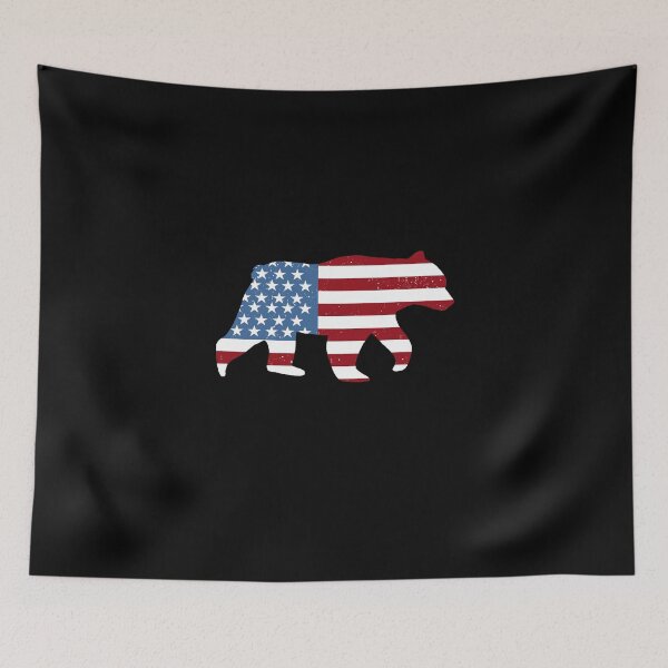 Item preview, Bear country american flag  designed and sold by Heather  Hinson.