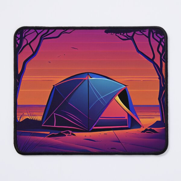 Artikelvorschau, Retro Beach Tent Synthwave Design - Vibrant Colors entworfen und verkauft von DafGole.
