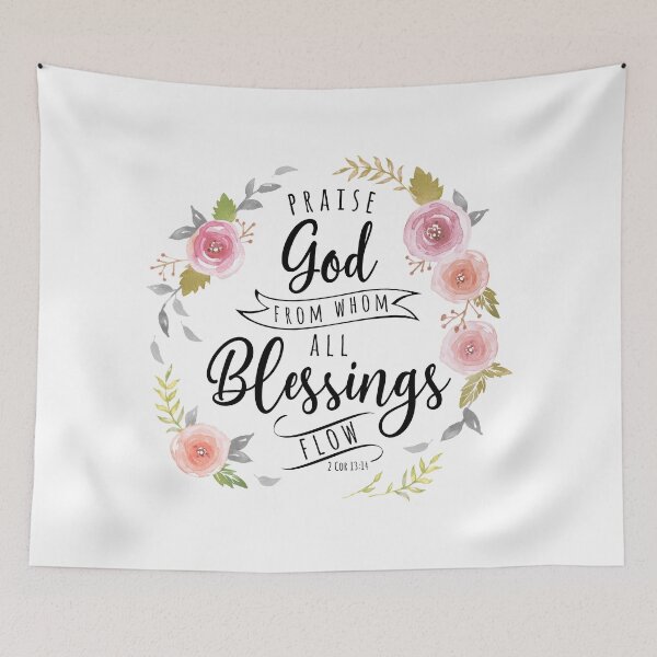 Item preview, Praise God From Whom All Blessings Flow Black designed and sold by amazingjoy.