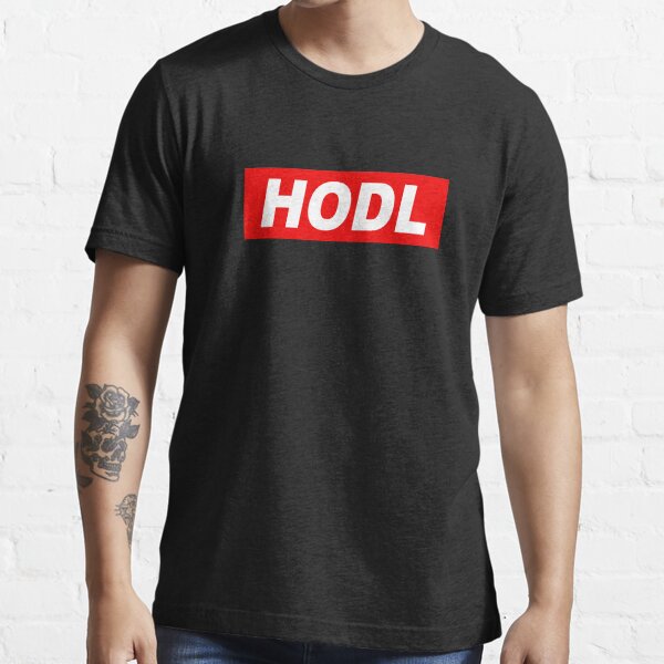 HODL Red Background Essential T-Shirt