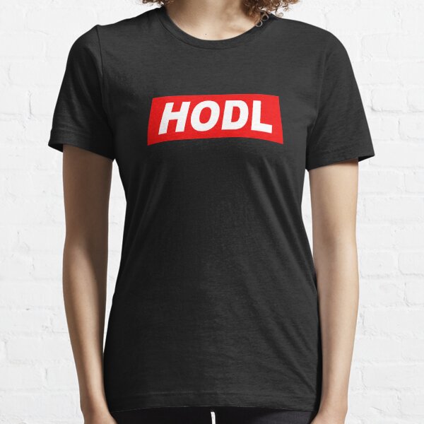 HODL Red Background Essential T-Shirt