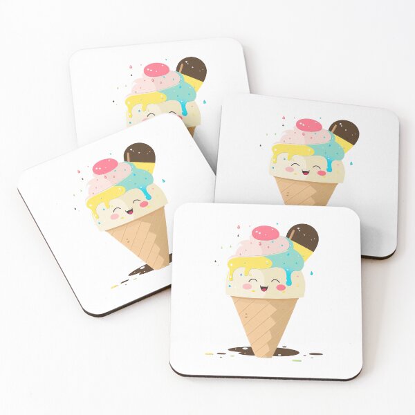 Item preview, cute chibi kawaii ice cream designed and sold by ChibiInstant.