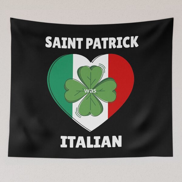 Artikelvorschau, Saint Patrick war Italiener - Glückliches italienisches Herz entworfen und verkauft von molamode.