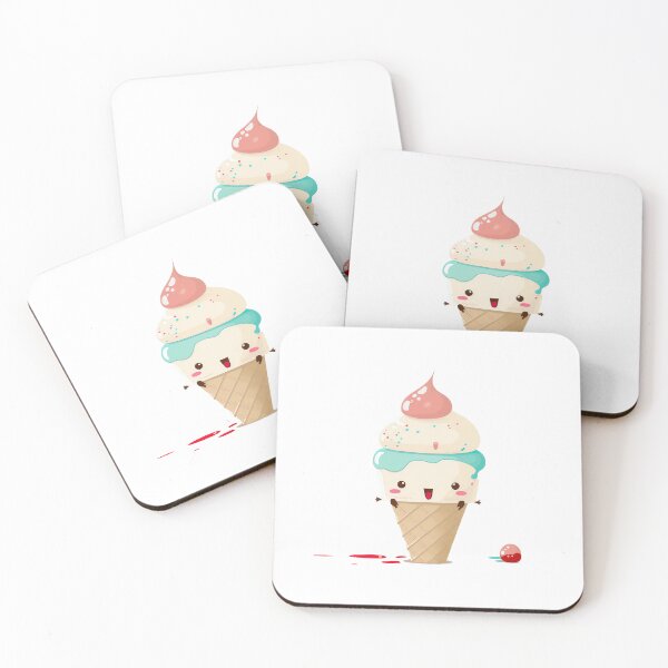 Item preview, cute chibi kawaii ice cream designed and sold by ChibiInstant.