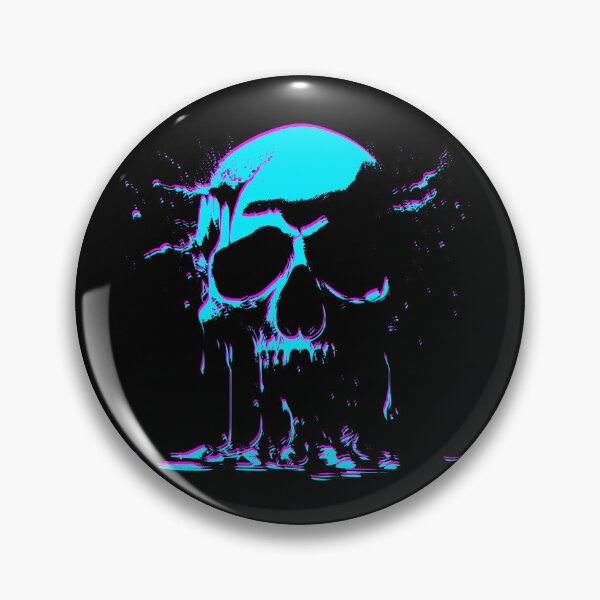 Item preview, Synth Skull - Blue/pink - Other versions available designed and sold by EldritchMagpie.
