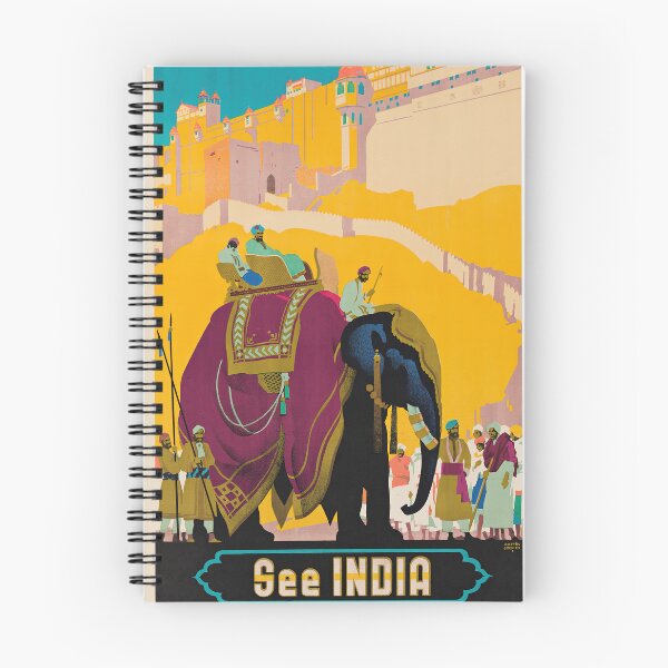 Item preview, Vintage Travel Poster - SEE INDIA- AMBER. Circa 1930s. designed and sold by Gin  Neko.