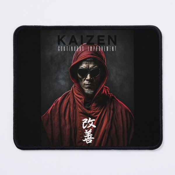 Item preview, Tibetan Cyberpunk Futuristic Monk – Kaizen Continuous Improvement Japanese Kanji designed and sold by MadeByRobots.