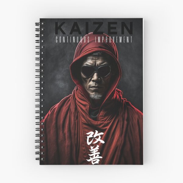 Item preview, Tibetan Cyberpunk Futuristic Monk – Kaizen Continuous Improvement Japanese Kanji designed and sold by MadeByRobots.