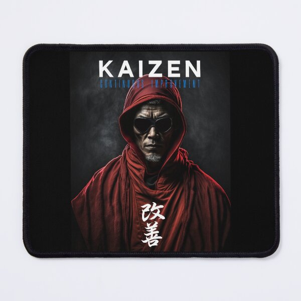 Item preview, Tibetan Cyberpunk Futuristic Monk – Kaizen Continuous Improvement Japanese Kanji designed and sold by MadeByRobots.