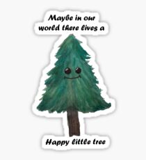 Happy Little tree- Bob ross Sticker