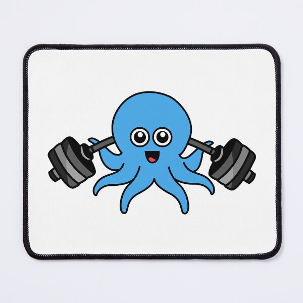 Item preview, Octopia-art weightlifting drawing designed and sold by Blondiabshop.