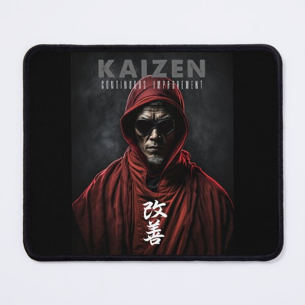 Item preview, Tibetan Cyberpunk Futuristic Monk – Kaizen Continuous Improvement Japanese Kanji designed and sold by MadeByRobots.