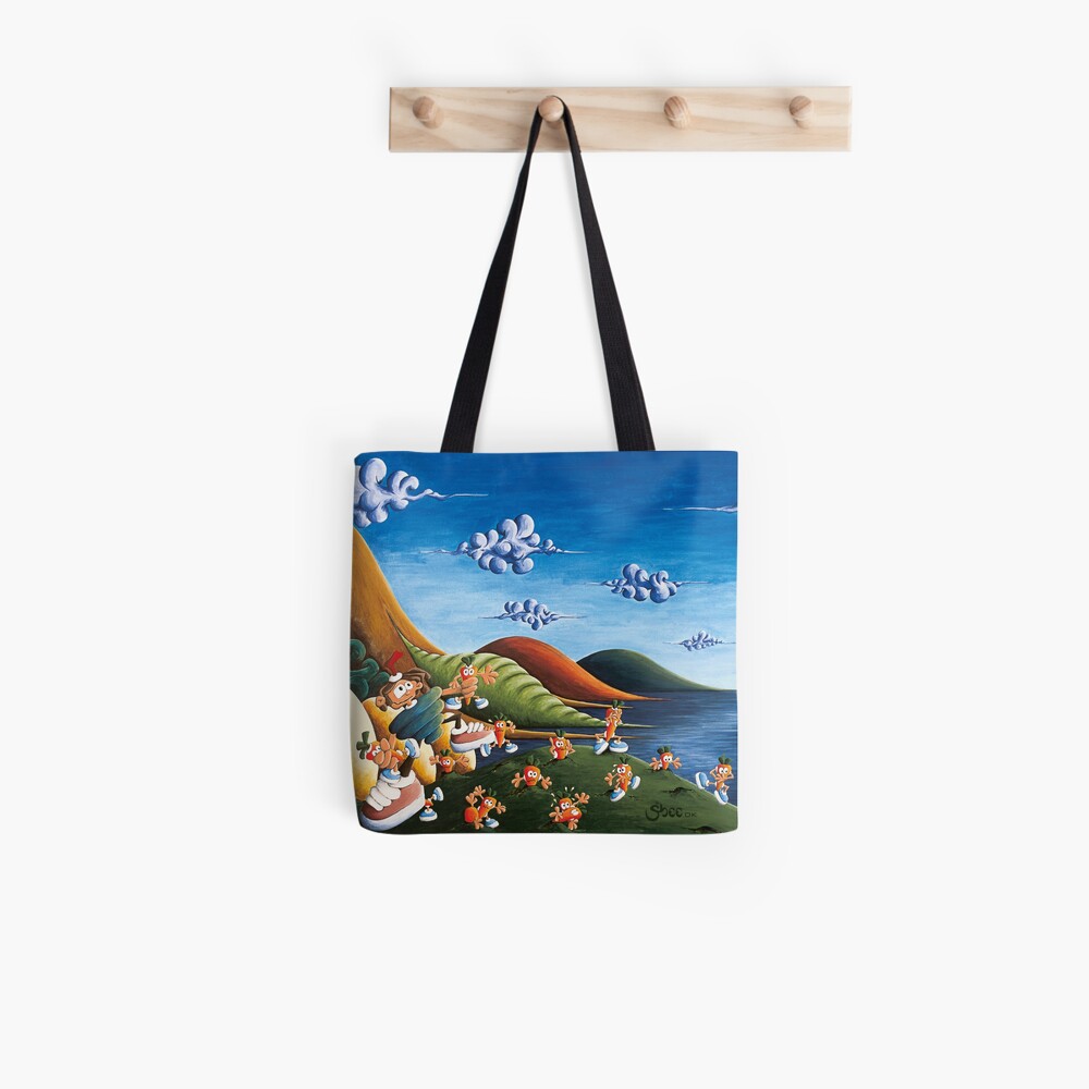 Tale of Carrots (cut) - Kids Art from Shee - Surreal Worlds Tote Bag