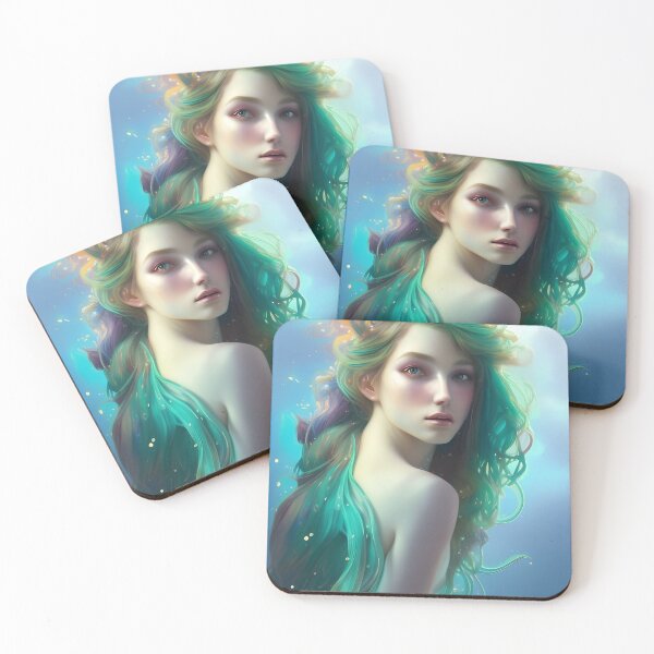 Item preview, Mermaid Portrait Digital Art designed and sold by KaelumH.