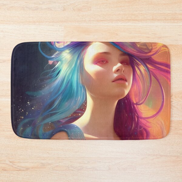 Item preview, Colorful Mermaid with Rainbow Hair Digital Art designed and sold by KaelumH.