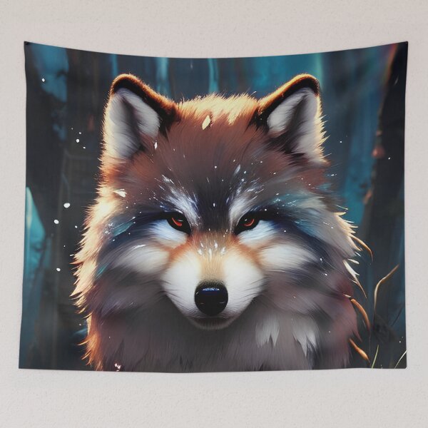 Item preview, Red-Eyed Timber Wolf designed and sold by BuyByButterfly.