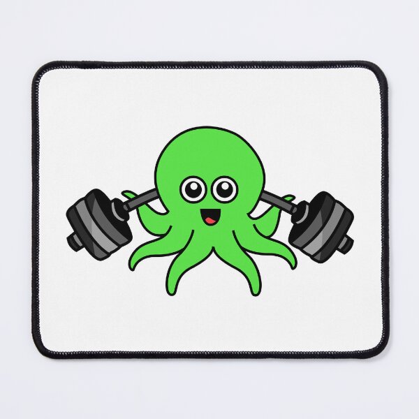Item preview, Octopia-art weightlifting drawing designed and sold by Blondiabshop.