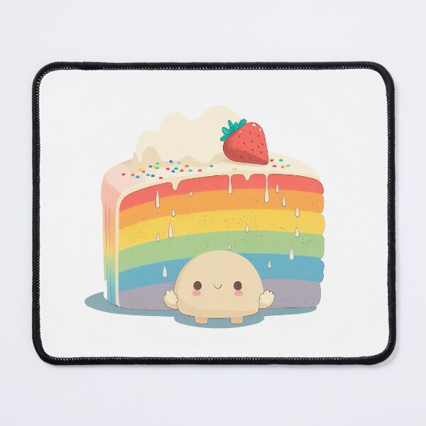 Item preview, Rainbow Cake cute chibi kawaii designed and sold by ChibiInstant.