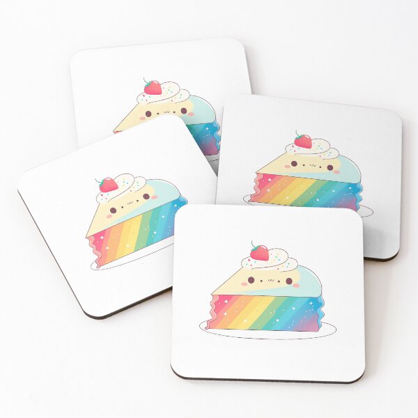 Artikelvorschau, Rainbow Cake cute chibi kawaii entworfen und verkauft von ChibiInstant.