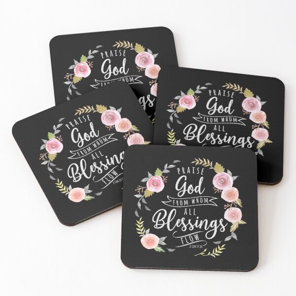 Item preview, Praise God From Whom All Blessings Flow Light Gray designed and sold by amazingjoy.
