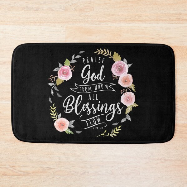 Item preview, Praise God From Whom All Blessings Flow Light Gray designed and sold by amazingjoy.