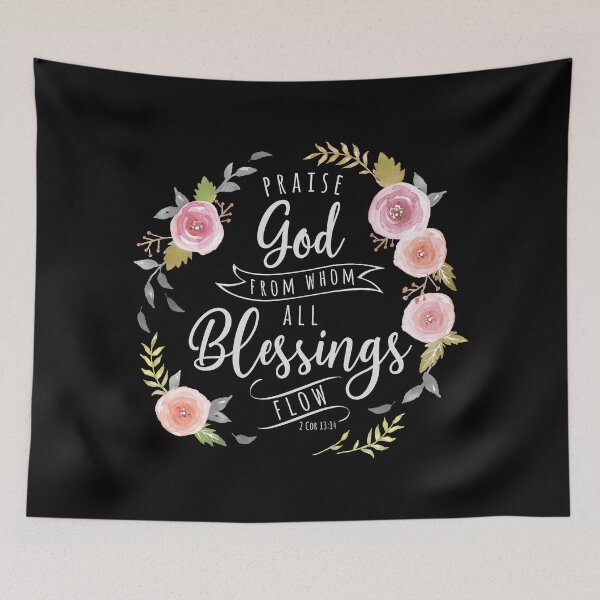 Item preview, Praise God From Whom All Blessings Flow Light Gray designed and sold by amazingjoy.