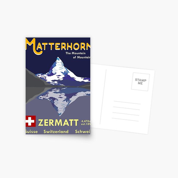 Item preview, Matterhorn, Zermatt, Switzerland, Ski Poster designed and sold by BokeeLee.