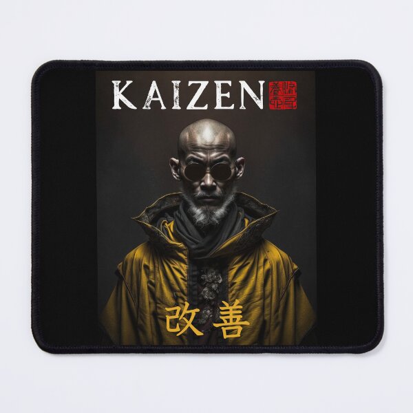 Item preview, Tibetan Cyberpunk Futuristic Monk – Kaizen Continuous Improvement Japanese Kanji designed and sold by MadeByRobots.