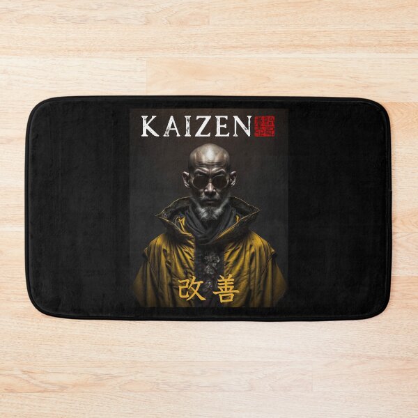 Item preview, Tibetan Cyberpunk Futuristic Monk – Kaizen Continuous Improvement Japanese Kanji designed and sold by MadeByRobots.