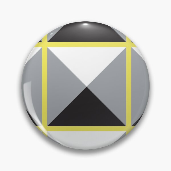 Item preview, Op Art patrón de tachuelas geométricas en negro, blanco y amarillo designed and sold by scome.