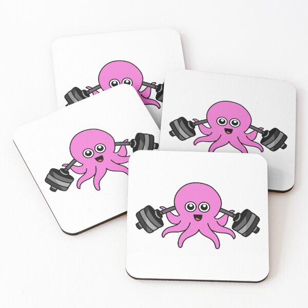 Item preview, Octopia-art weightlifting drawing designed and sold by Blondiabshop.
