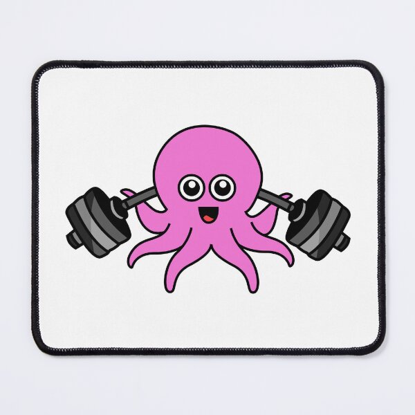 Item preview, Octopia-art weightlifting drawing designed and sold by Blondiabshop.