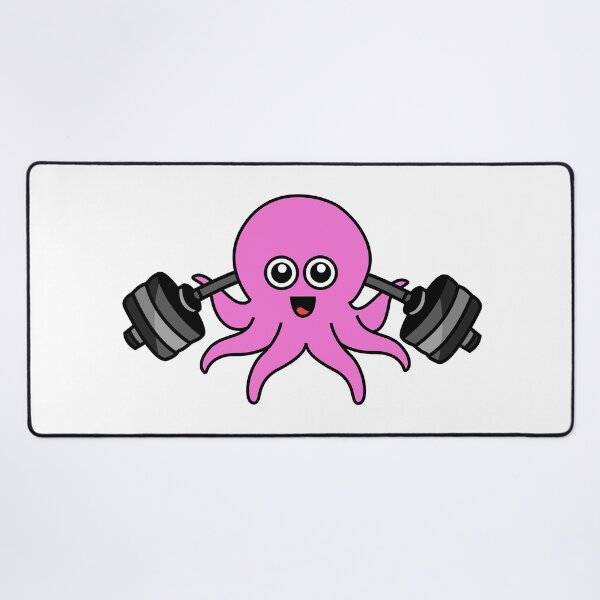 Item preview, Octopia-art weightlifting drawing designed and sold by Blondiabshop.