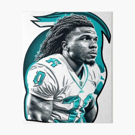 Miami Dolphins Lithograph print of Tyreek Hill 2022 11 x 14