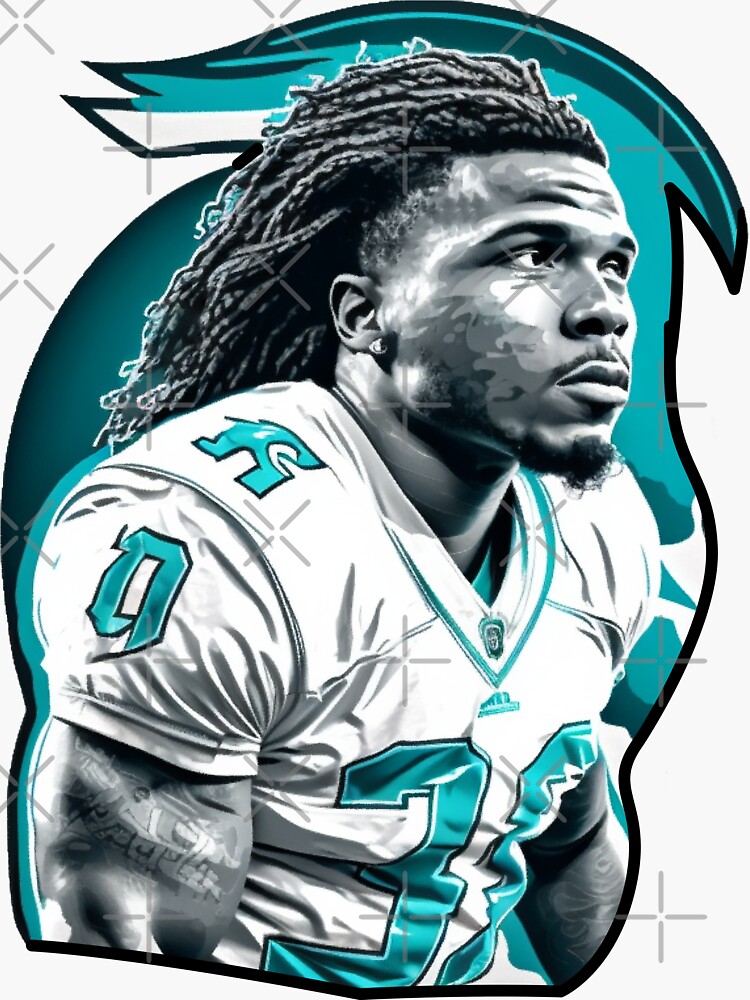 Miami Dolphins Lithograph print of Tyreek Hill 2022 11 x 14