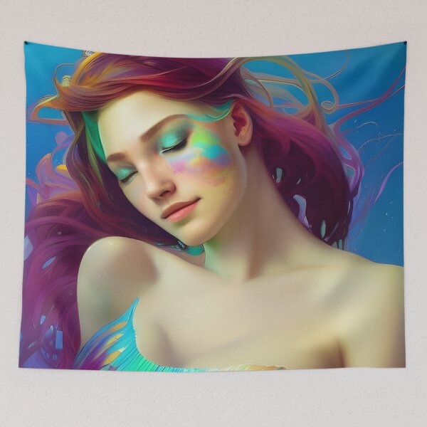 Item preview, Colorful Mermaid Digital Art designed and sold by KaelumH.