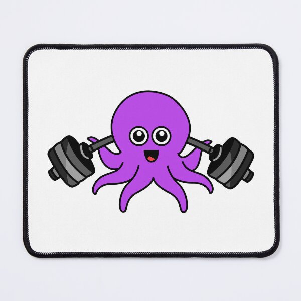 Item preview, Octopia-art weightlifting drawing designed and sold by Blondiabshop.
