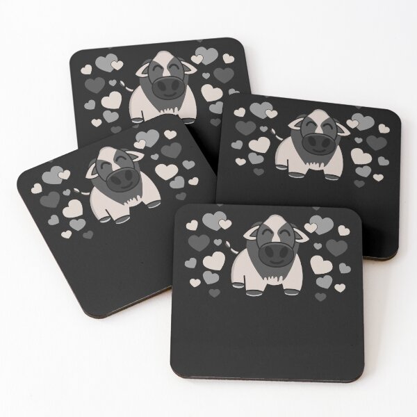 Item preview, Brahman Cow Surrounded By Hearts designed and sold by eternallygifted.