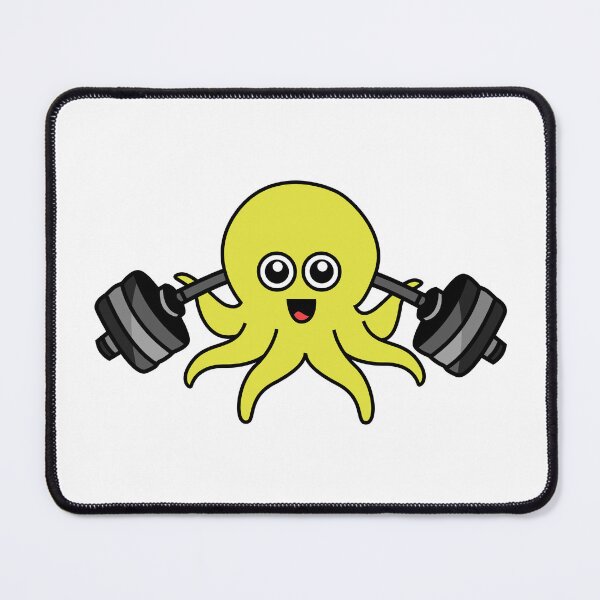 Item preview, Octopia-art weightlifting drawing designed and sold by Blondiabshop.
