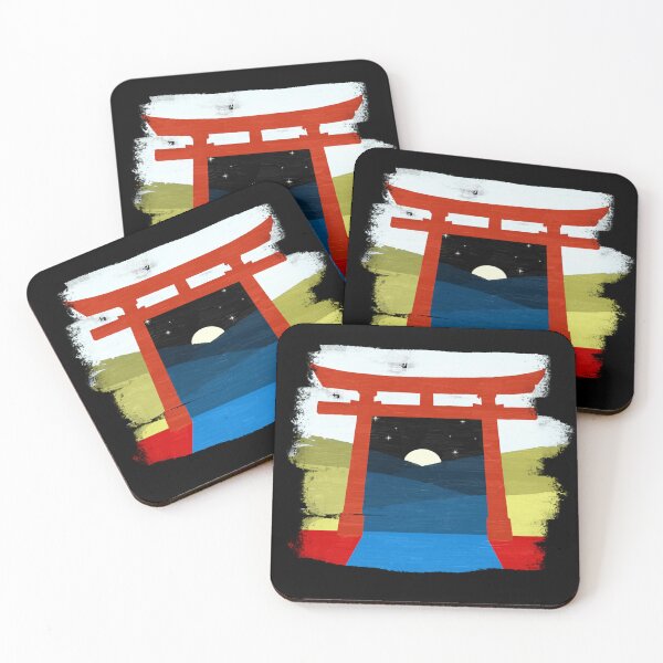 Item preview, Red Torii Gate Magic,Day And Night, Red Japanese Gate designed and sold by RiciPaneto.