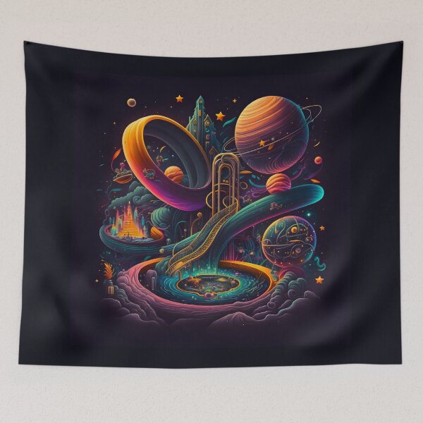 Item preview, Psychedelic Trippy Rainbow Rave Waterpark designed and sold by Iosis-Art.