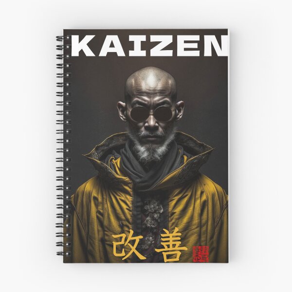 Item preview, Tibetan Cyberpunk Futuristic Monk – Kaizen Continuous Improvement Japanese Kanji designed and sold by MadeByRobots.