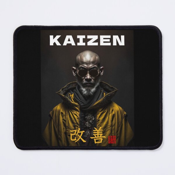 Item preview, Tibetan Cyberpunk Futuristic Monk – Kaizen Continuous Improvement Japanese Kanji designed and sold by MadeByRobots.