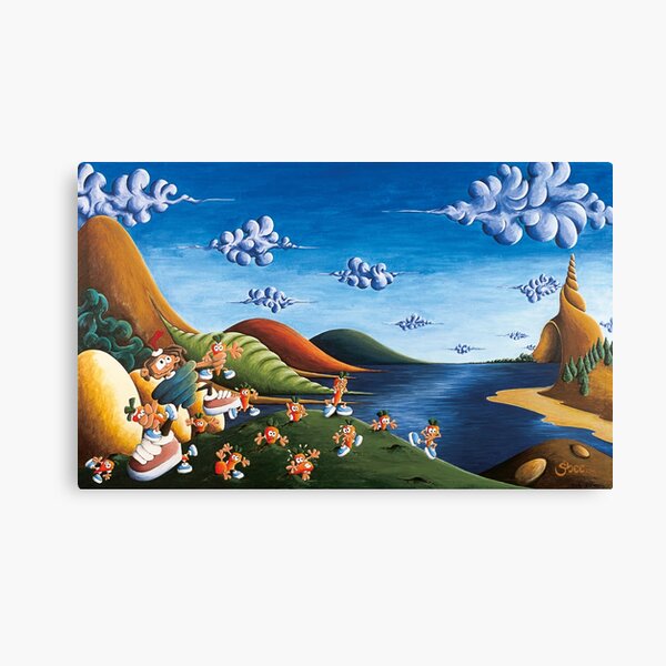 Tale of Carrots - Original Art from Shee - Surreal Worlds Canvas Print