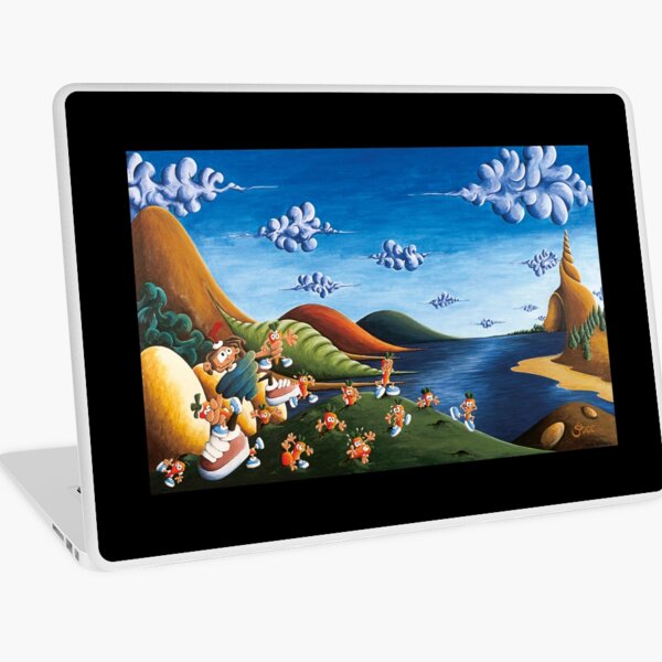 Tale of Carrots - Original Art from Shee - Surreal Worlds Laptop Skin